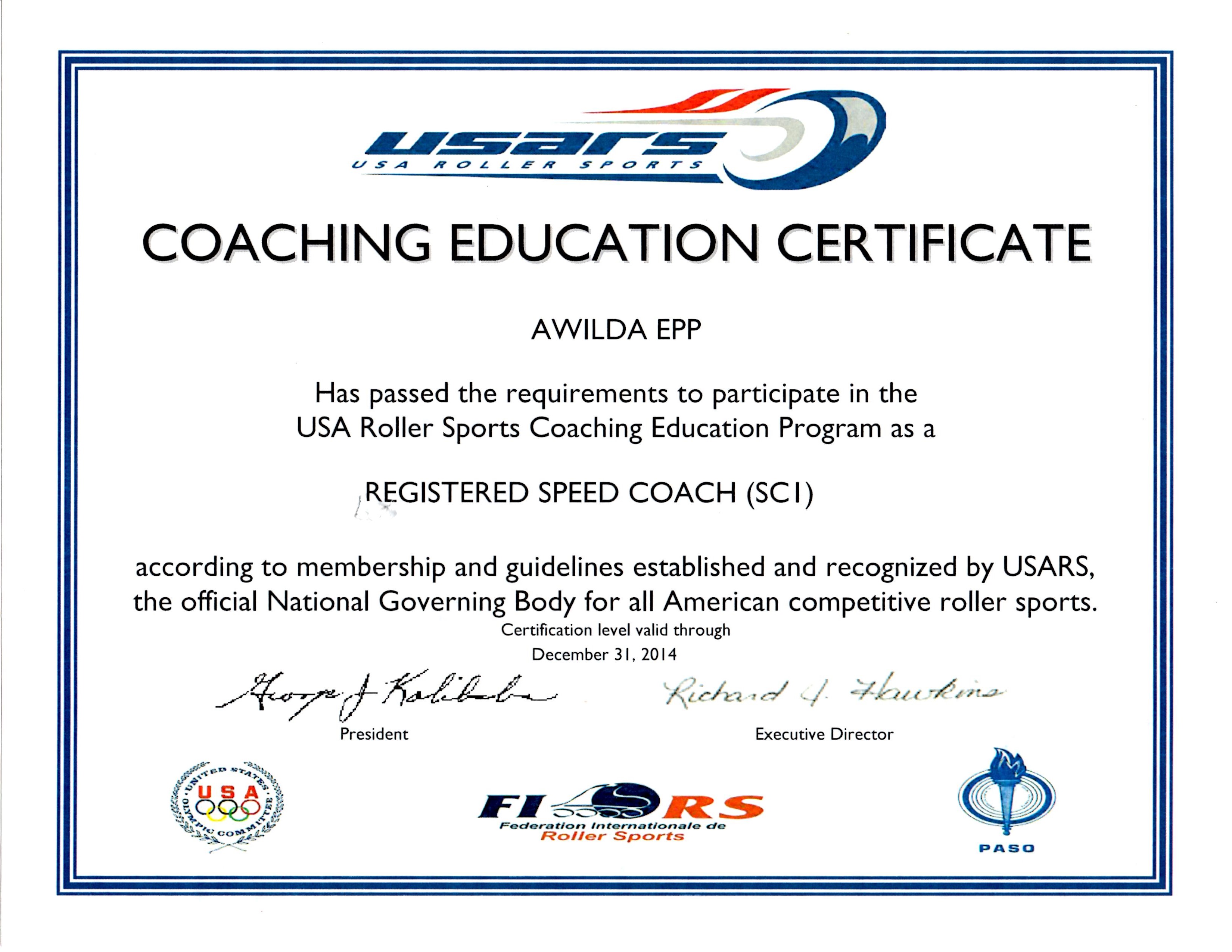 Sports Coaching Certification TUTORE ORG Master Of Documents